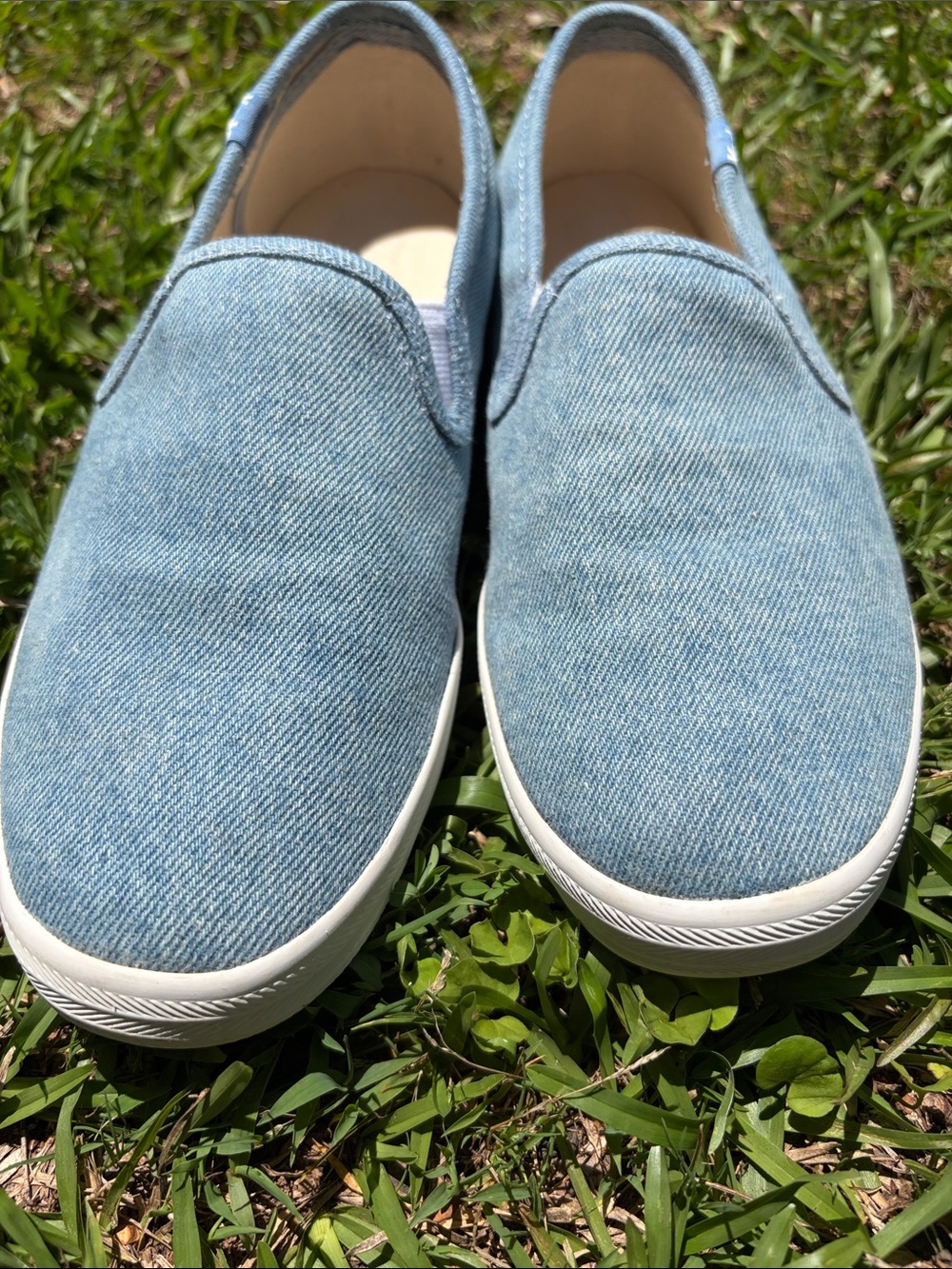 Keds Light Denim Blue Slip-On Sneakers - Picture 6 of 6